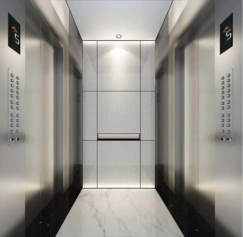 Decoration case of elevator car in office building